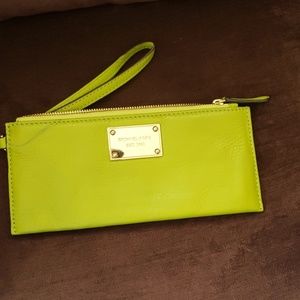 Green coach wristlet